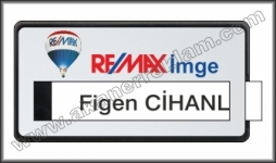 Metal Pencereli Yaka İsimlikleri