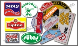 Renkli Baskılı Plastik Etiketler