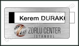 Metal Pencereli Yaka İsimlikleri