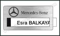 Metal Pencereli Yaka İsimlikleri