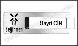 Plastik Pencereli Yaka İsimlikleri