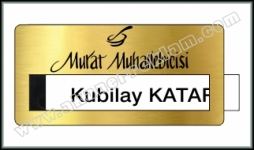 Metal Pencereli Yaka İsimlikleri