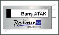 Metal Pencereli Yaka İsimlikleri