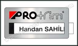 Metal Pencereli Yaka İsimlikleri