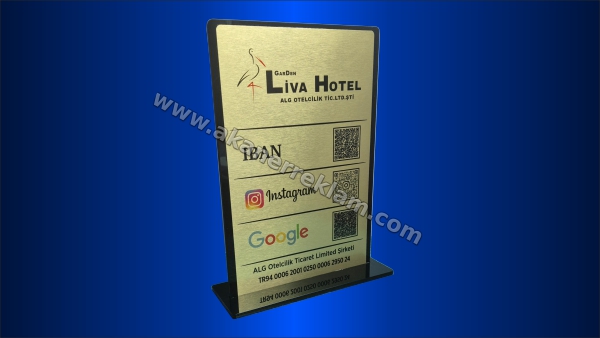QR Kare Kod Stand - 20