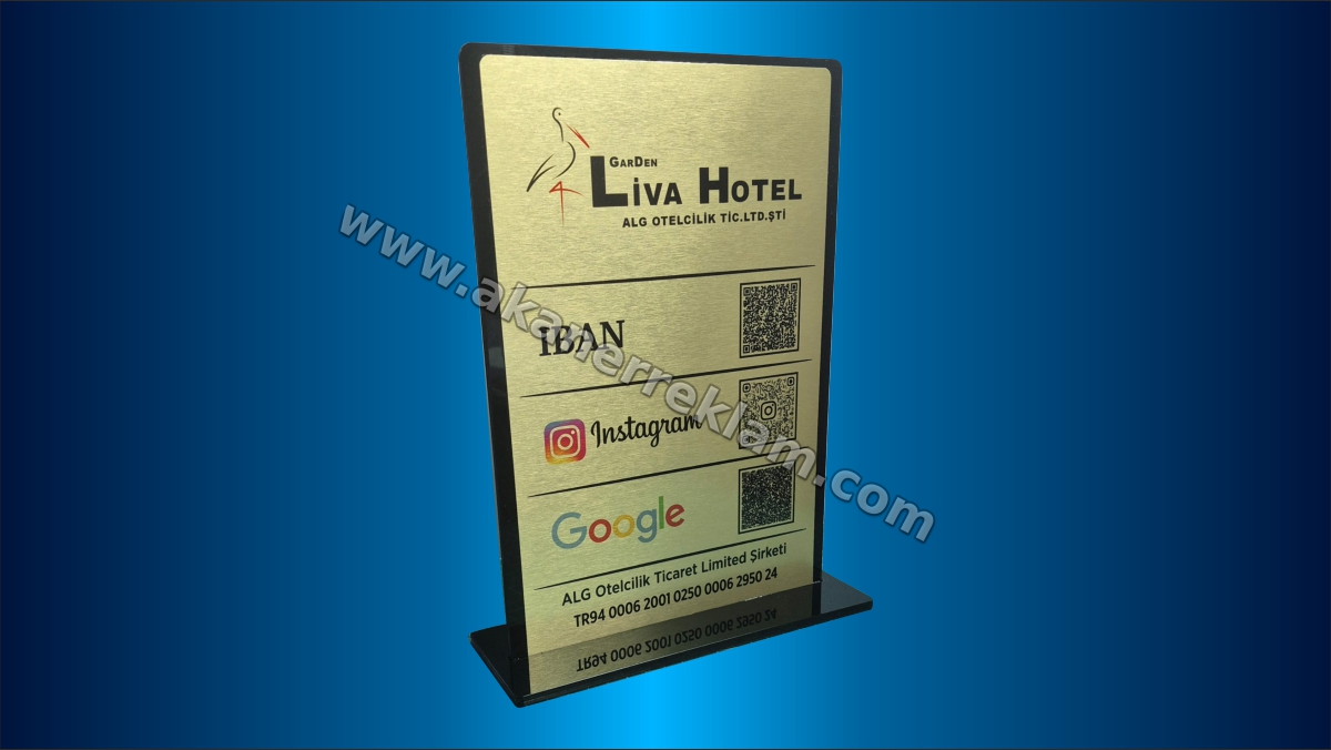 Masaüstü Çoklu QR Kod Standı (Model 2)