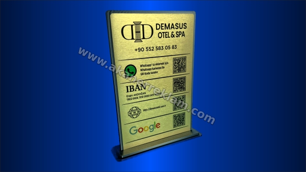 QR Kare Kod Stand - 40