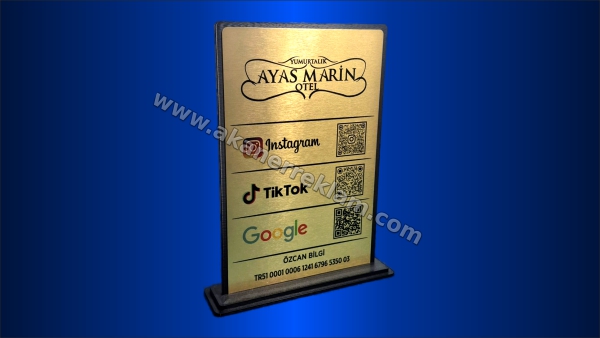 QR Kare Kod Stand - 50