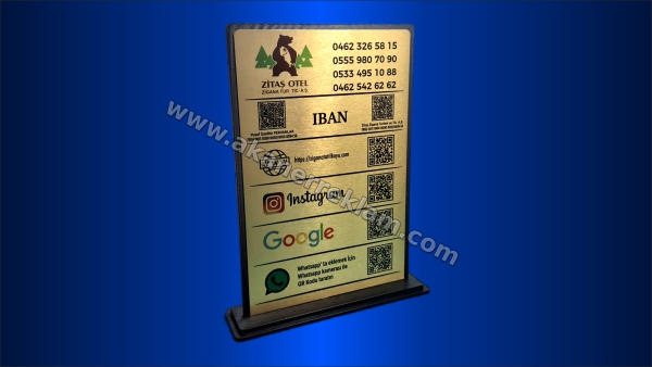 QR Kare Kod Stand - 60