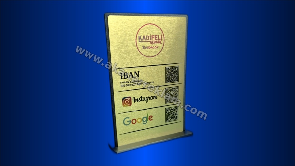 QR Kare Kod Stand - 70
