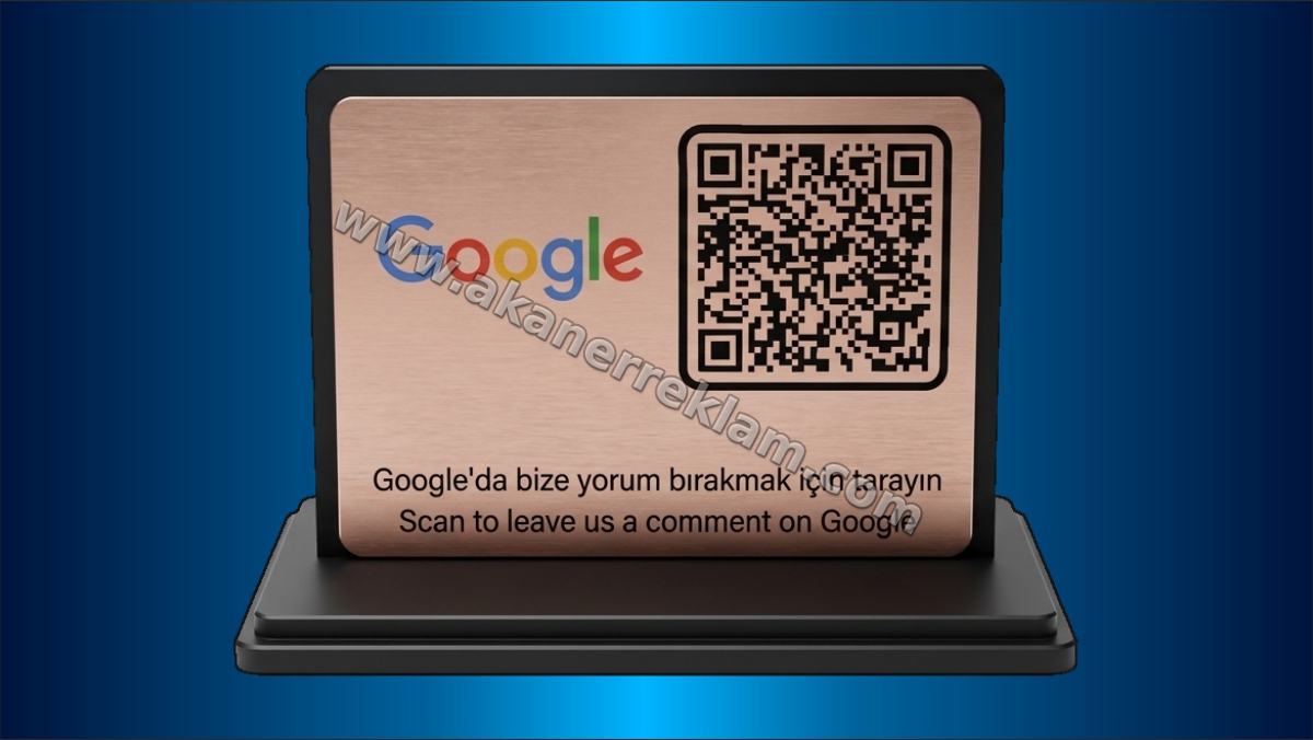Masaüstü QR Menü Standı (Model 6)