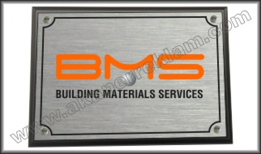 Ahşap Kaideli Metal Tabela - 30