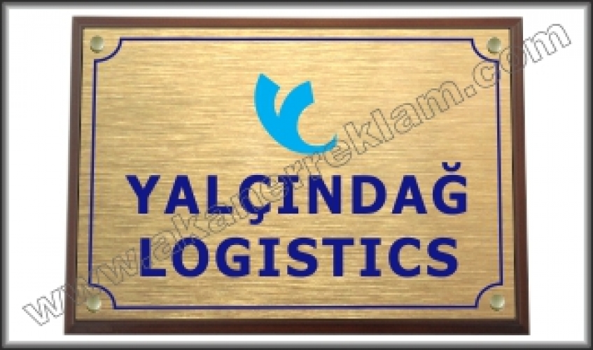 Ahşap Kaideli Metal Tabela - 40