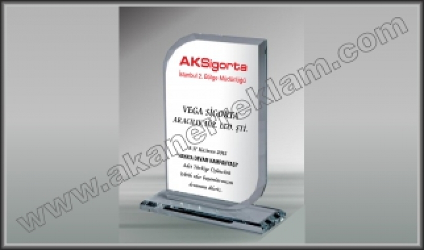 Kristal Plaket - 80