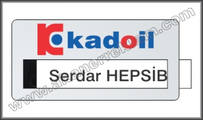 Pencereli Metal Yaka İsimliği - 180