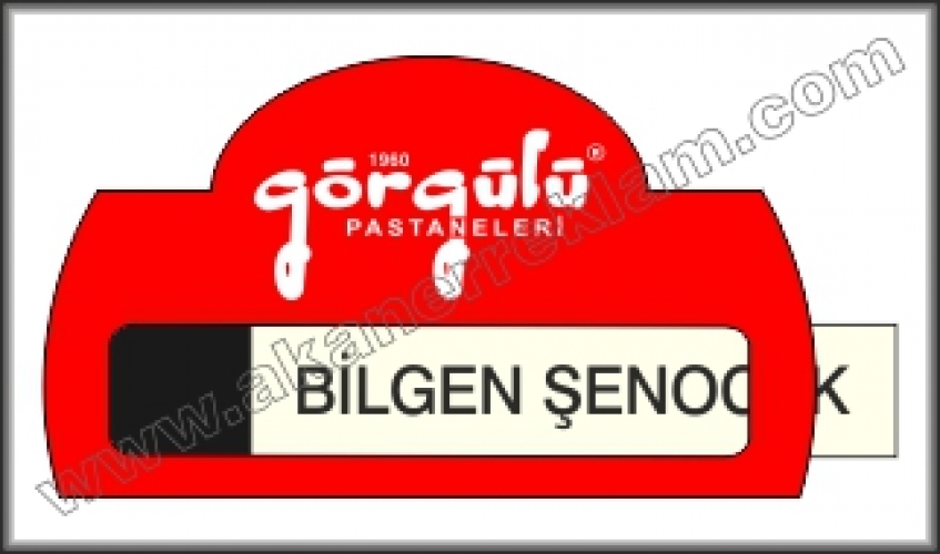 Pencereli Plastik Yaka İsimliği - 100