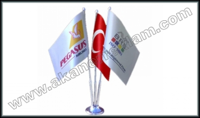 Üçlü Masa Bayrağı - 10