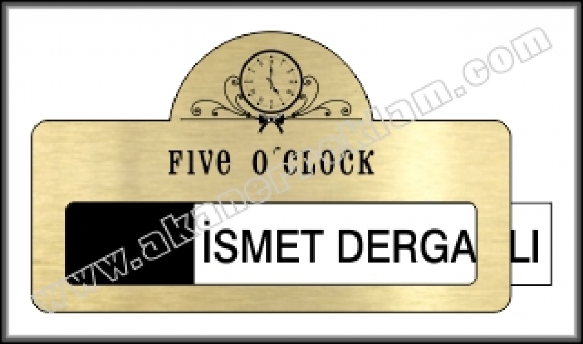 Pencereli Plastik Yaka İsimliği - 50