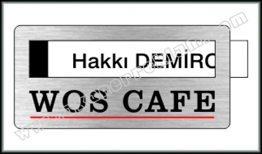 Pencereli Metal Yaka İsimliği - 30