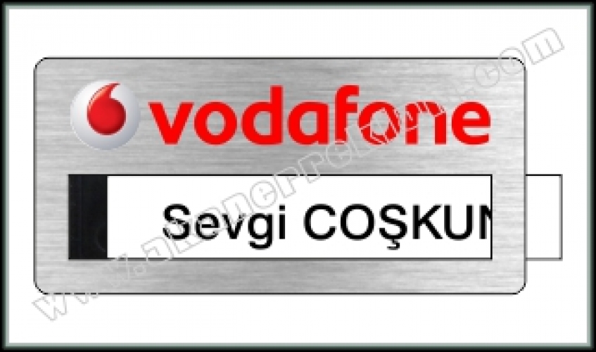 Pencereli Metal Yaka İsimliği - 40