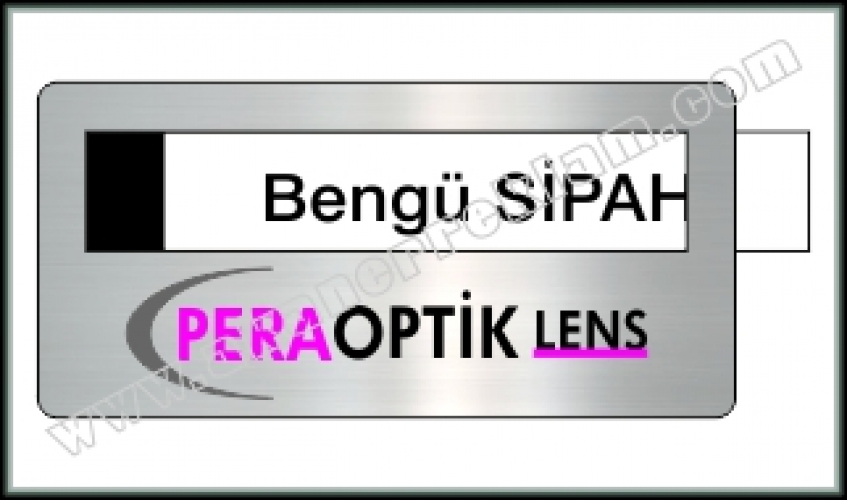 Pencereli Metal Yaka İsimliği - 110