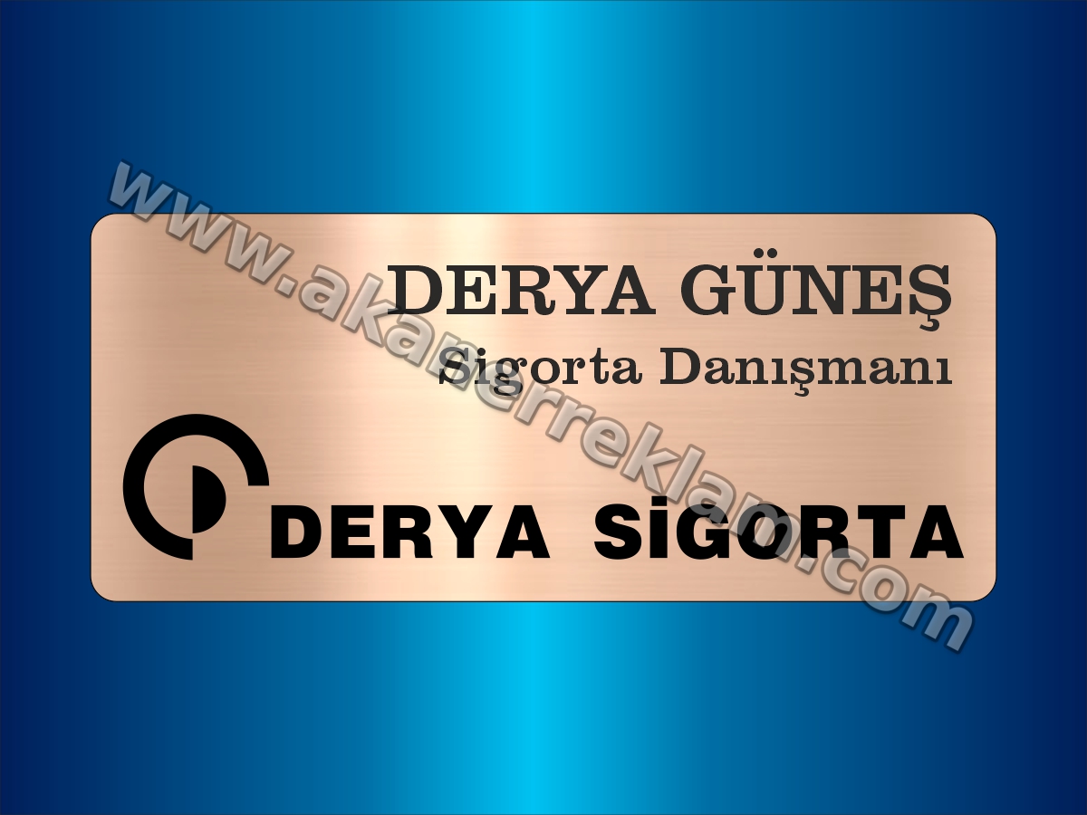 Bronz Metal Yaka İsimliği (Kurumsal Logolu)