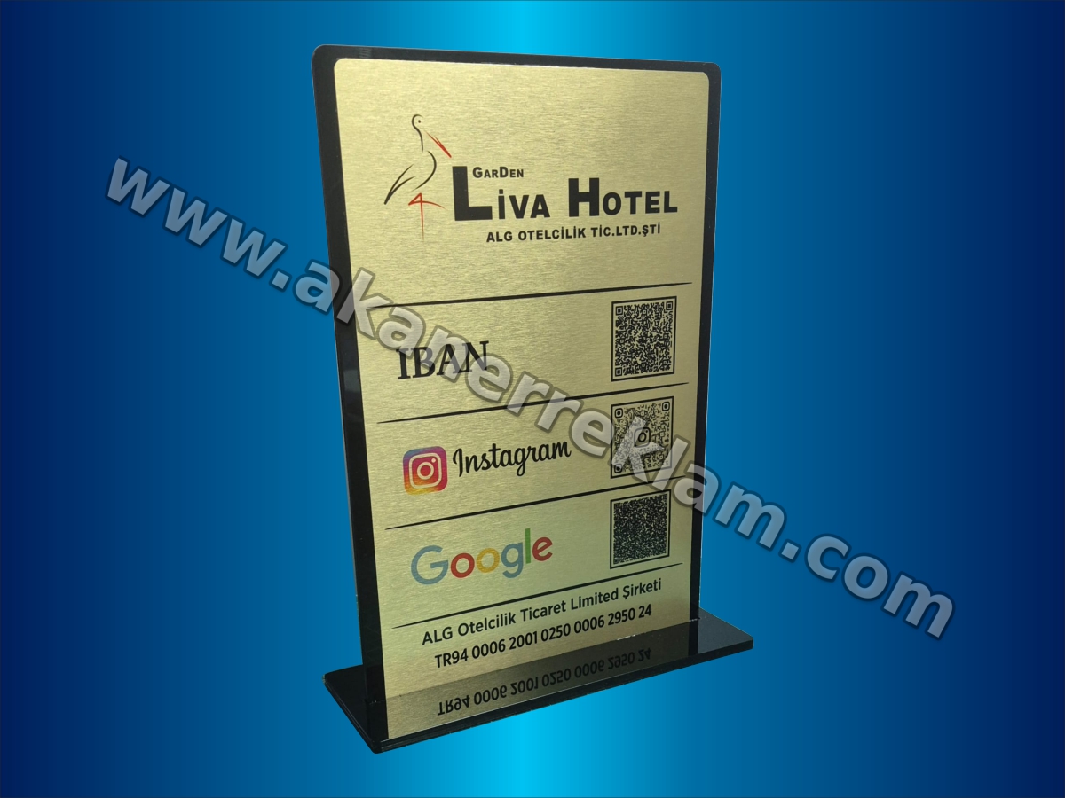 Masaüstü Çoklu QR Kod Standı (Model 2)